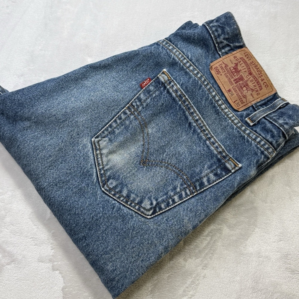 Vintage Levis 505 Jeans 36x30 Regular Fit Straight Leg Y2K USA Style